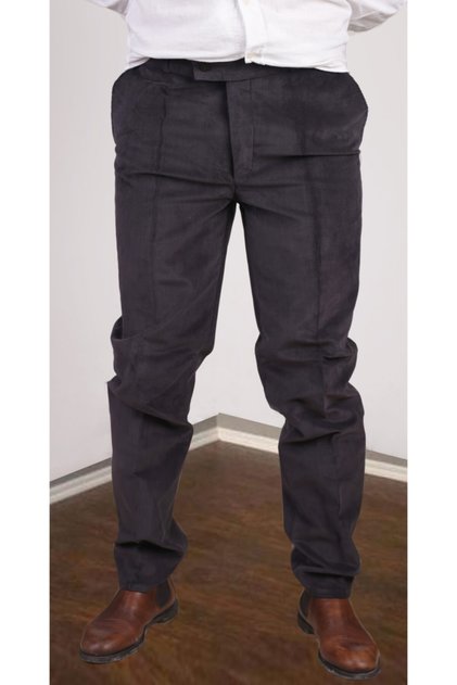 Men's Velvet Trousers Gray