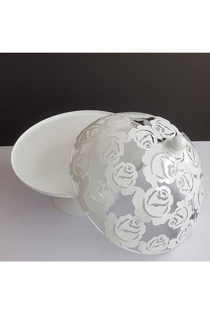Wrought Iron Cake Stand with Roses