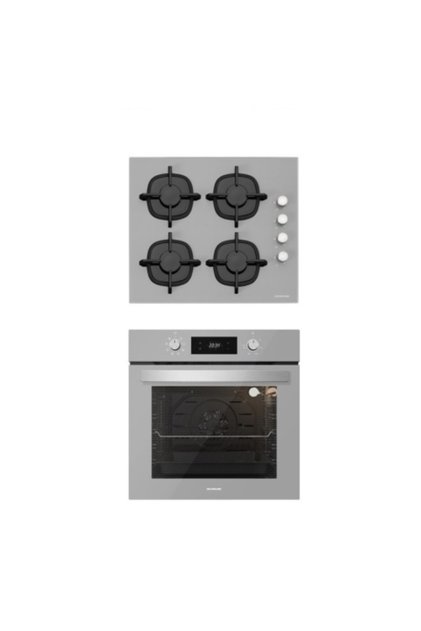 Gri 2'li Ankastre Set 5 Yıl Garanti (Cs5343s01+bo6504s01)