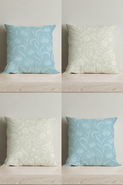 Special Design Double Sided Digital Printed 4-Piece Decorative Throw Pillow Cover