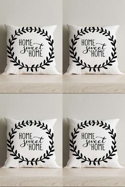 Special Design Double Sided Digital Printed 4-Piece Decorative Throw Pillow Cover