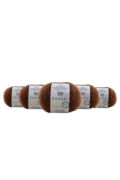 Super Kid Mohair 25 Gr 5 Pack 78% Wool-22% Pa Mixed Natural Hand Knitting Yarn Taka Yarn (64401)