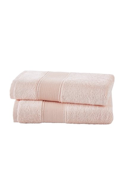Elegant 50x100 Salmon Bamboo 2 Piece Towel Set
