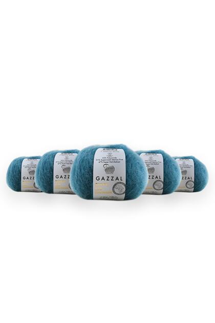 Super Kid Mohair 25 Gr 5'Li Package 78% Wool-22% Pa Blended Natural Hand Knitting Yarn Taka Yarn (64425)