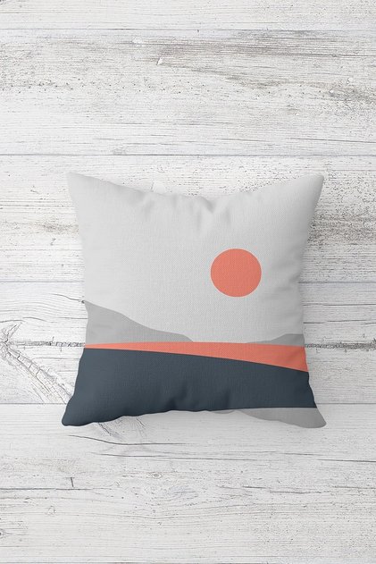 One Side Printed Hidden Zipper Washable Stain Resistant Decorative Throw Pillow Cover Pillow Case