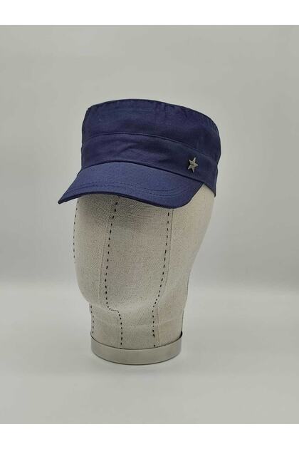 Unisex Castro Metal Star Detailed Back Adjustable Hat