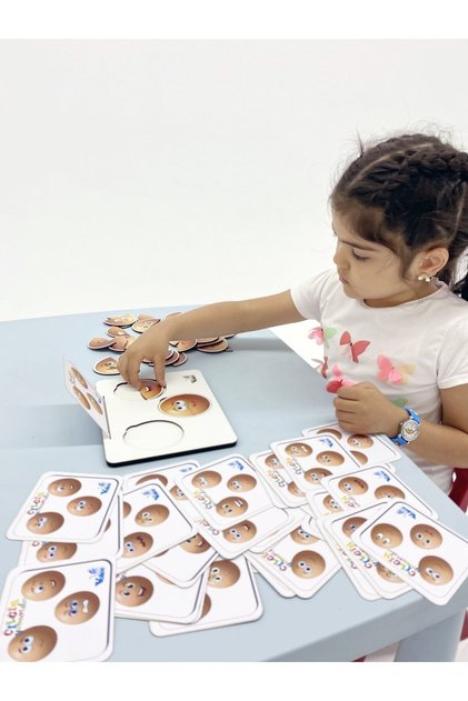 Gıftoom -fun Eggs-Preschool Colorful Educational Emotion Matching Attention Development Cards