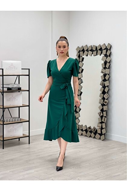 sachin and babi light blue dress Emerald Whisper Midi Dress [Forest Green] – Polkadotz Boutique