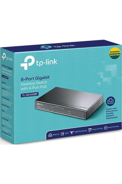 TP-LINK Tl-sg1008p 8 Port 10/100/1000 Mbps Switch - 1