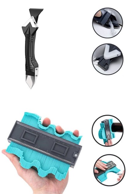 ® Joint Scraper Scraper Applicator Apparatus And Contour Measuring Device Tile Shaping Mold