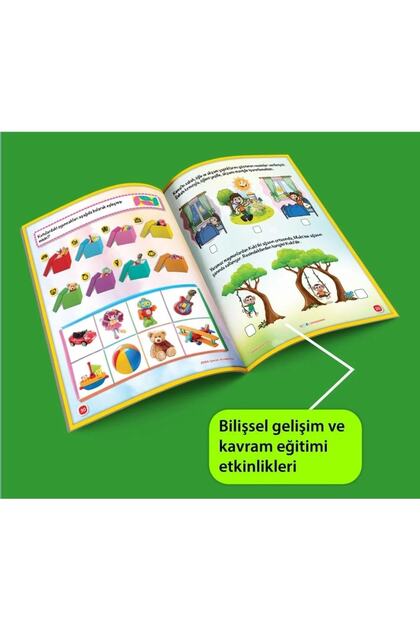 yükselen zeka 2-4 Yaş Cırt Cırtlı Etkinlik Kitabım Dikkat Ve Zeka