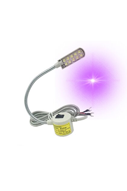 hodbehod Dikiş Makinası Spiral Mıknatıslı Uv Led Mor Işık 10 Led