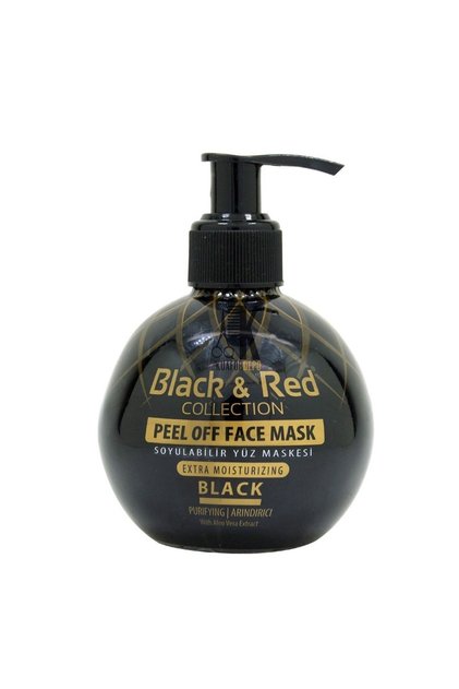 Black & Red Silicone Face Mask Black 250 Ml