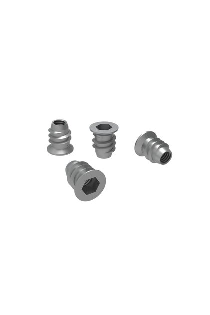 (20 Adet) V117 Metal Zamak Dübel Ahşap Mobilya Bağlantı Dübeli Metal Vida Yuvası M6 8*13