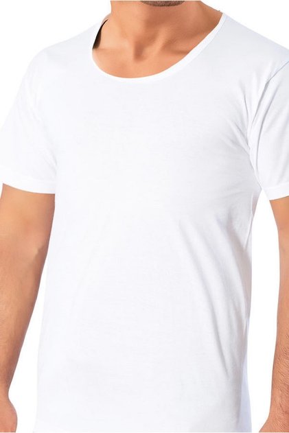 3-Piece Crew Neck 100% Cotton Plus Size Men's Undershirt