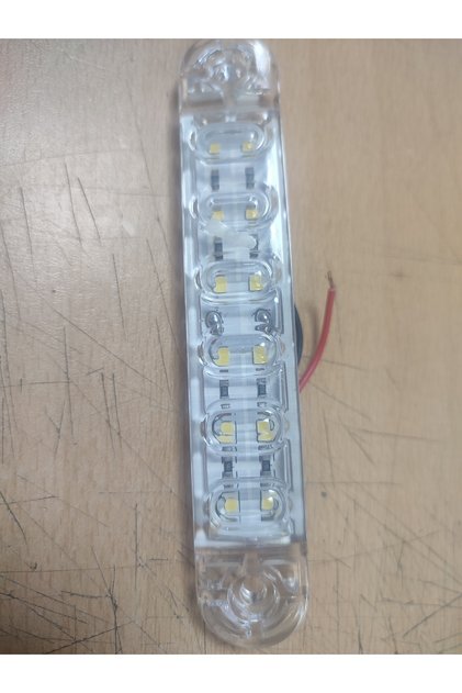 12 Led Çift Sıra Beyaz Büyük Mercekli Led Lamba Led Pozisyon Lambası