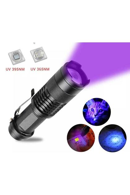 Animal Water III 紫色 LEDライト付き Genel Markalar Ultra hafif Ultraviyole Zoom Mini Uv Siyah Işık Pet