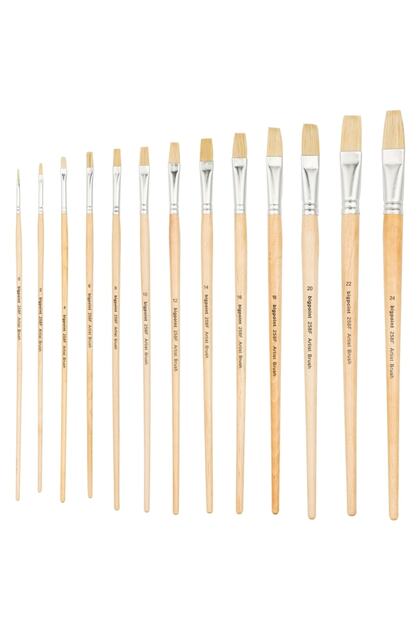 Series Natural Bristle Flat Cut Brush No: 12 (1 Piece) 258f