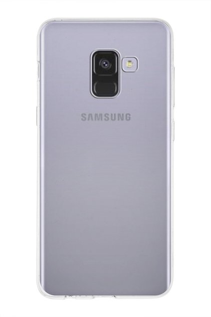 Samsung Galaxy A8 (2018) Kapak 1mm Şeffaf Silikon Kılıf