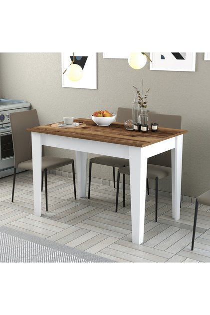 Variant Kiev Mutfak Masası - Beyaz / Ceviz