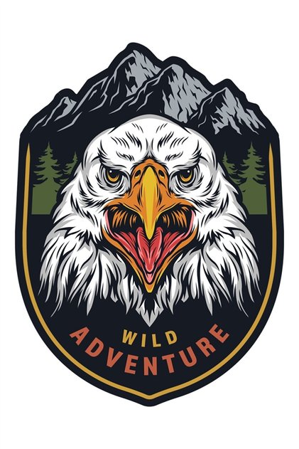 Off Road Camping Adventure Camping Eagle Eagle Sticker 13 X 10 Cm