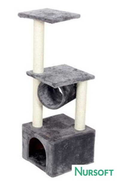 Tunnel Cat Scratching House Platform Nr-0087