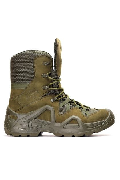 Men's Waterproof Nubuck Leather Military Tactical Boots Khaki 1490