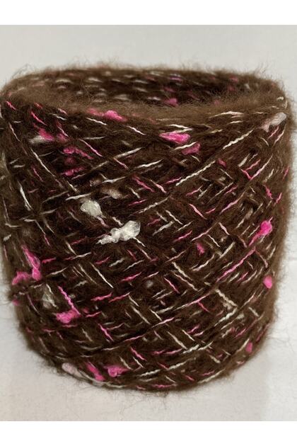 Moher: Coffee Color Pink White with Lump 100 Gr 263 Mt
