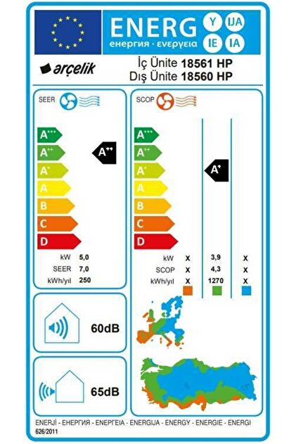 Arçelik 18560 Hp Wifi Ultra Ultra Hijyen Plus Prosmart Black