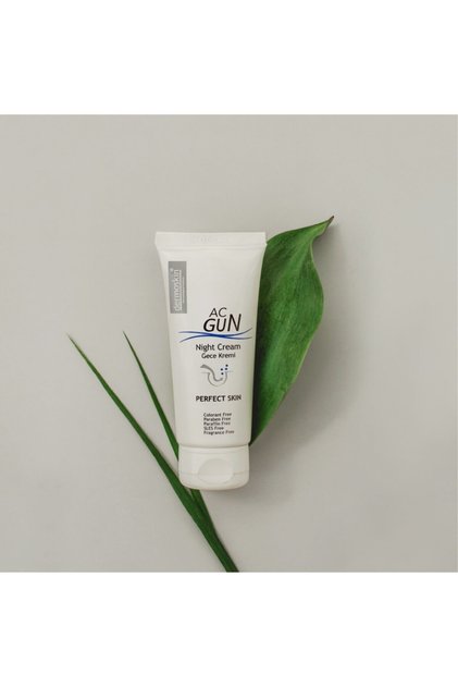 Acgun Night Cream - For Acne and Acne-Prone Skin, 30 Ml with Repairing Features