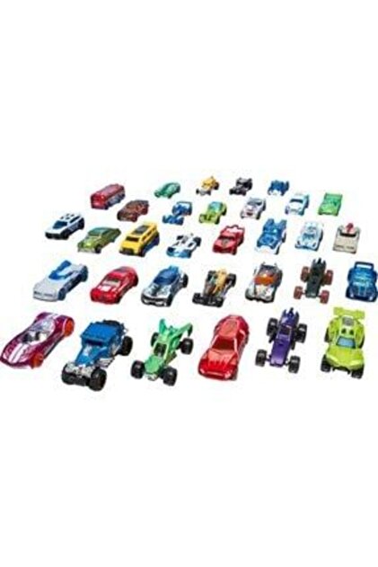 HOT WHEELS 20'li Araba Seti , Oyuncak Araba Koleksiyonu, 1:64