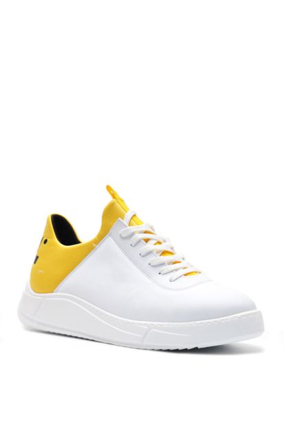 Bulldozer 201434 Beyaz Sarı Erkek Casual Ayakkabı - 2