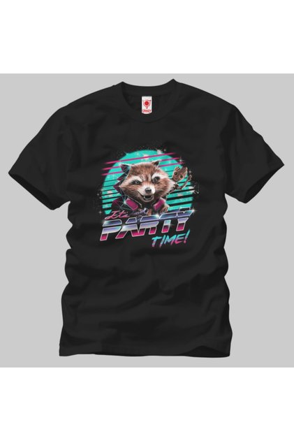 تي شيرت رجالي من Guardians Of The Galaxy Rocket Party Time