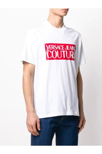 Versace Jeans Couture Baskı Logo Oversized T-shirt - 2