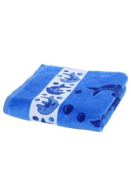 Dolphin Velvet Towel Blue 50x90
