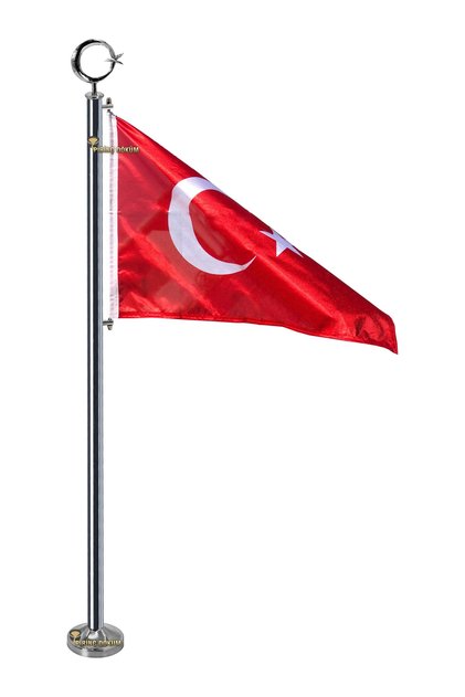 Şehitlik Mezarlık Bayrak Direği Paslanmaz 1 Metre