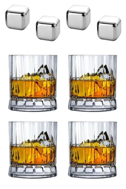 Glass 68174 Wayne Crystal Glass and Stainless Set 8 Pieces
