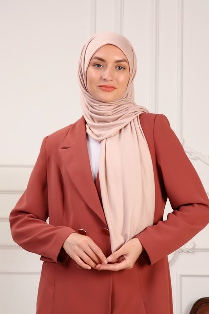 Classic Combed Cotton Shawl Lycra Powder