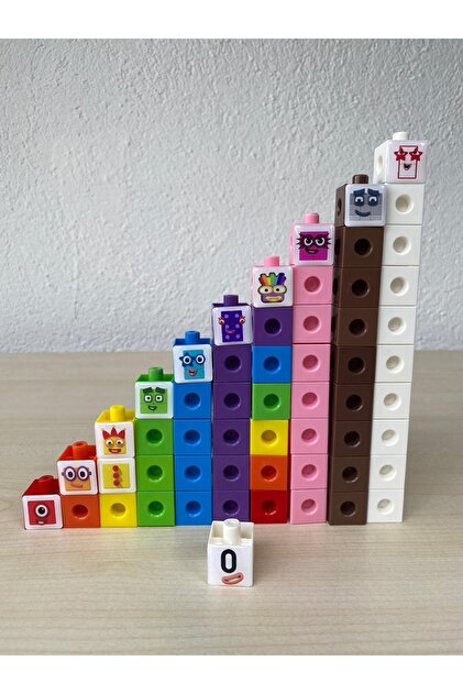 ZK Toys Numberblocks 1-2-3-4-5-6-7-8-9-10 Yapı Oyuncak Küp Number