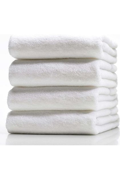 3 Pieces Cotton Hotel Hand-Face Towel (50x90)-white