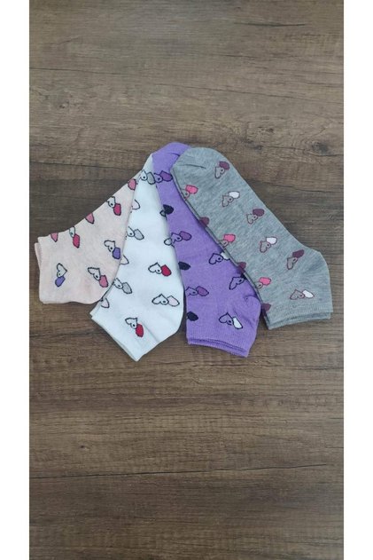 Girl's 4 Pairs Cotton Summer Sport Short Booties Socks