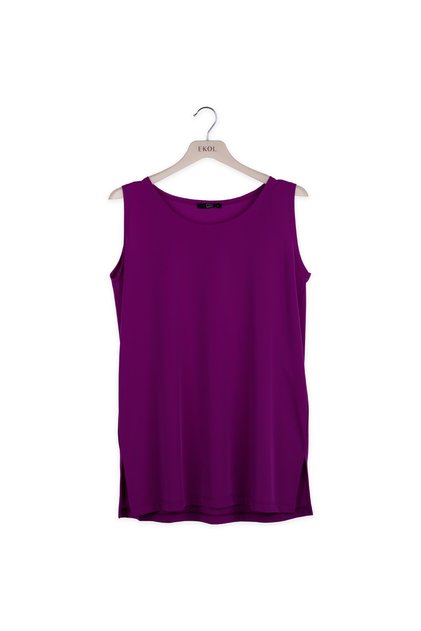 Crew Neck Sleeveless Blouse