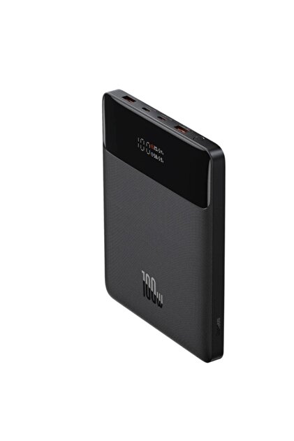 Baseus 100W PD Powerbank Siyah Renk Ön Görünüm