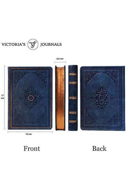 Victoria's Journals Vintage Old Book Defter Çizgili 12x17 Cm