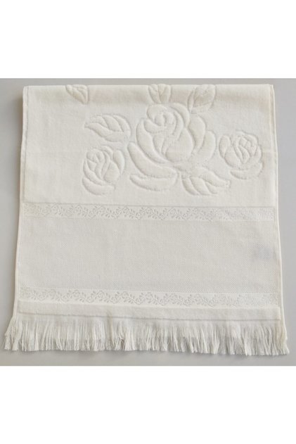 Etamine Embroidered Fringed Towel 50x90