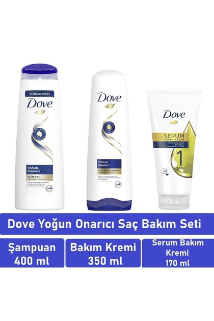 Dove Yoğun Onarıcı Saç Bakım Seti (şampuan 400ml+saç Bakım Kremi