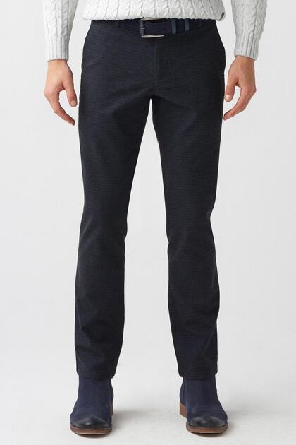 Slimfit Cotton Trousers