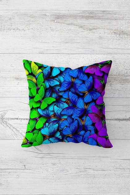 One Side Printed Hidden Zipper Decorative Pillowcase Throw Pillow Case Seat Pillowcase