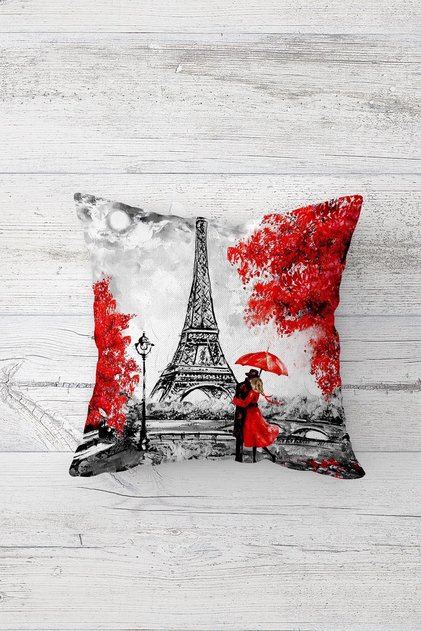One Side Printed Hidden Zipper Decorative Pillowcase Throw Pillow Case Seat Pillowcase