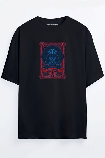 Star Wars Fan Art Trading Cards Printed Oversize T-shirt